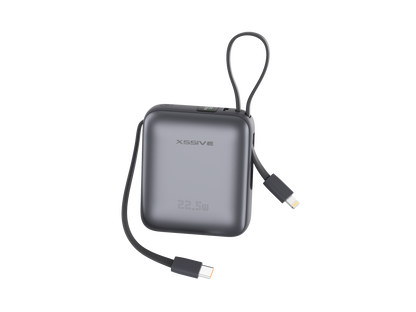 Xssive Mini Powerbank Fast Charge incl. Cable 10000mAh XSS-PB45 Mini - Black