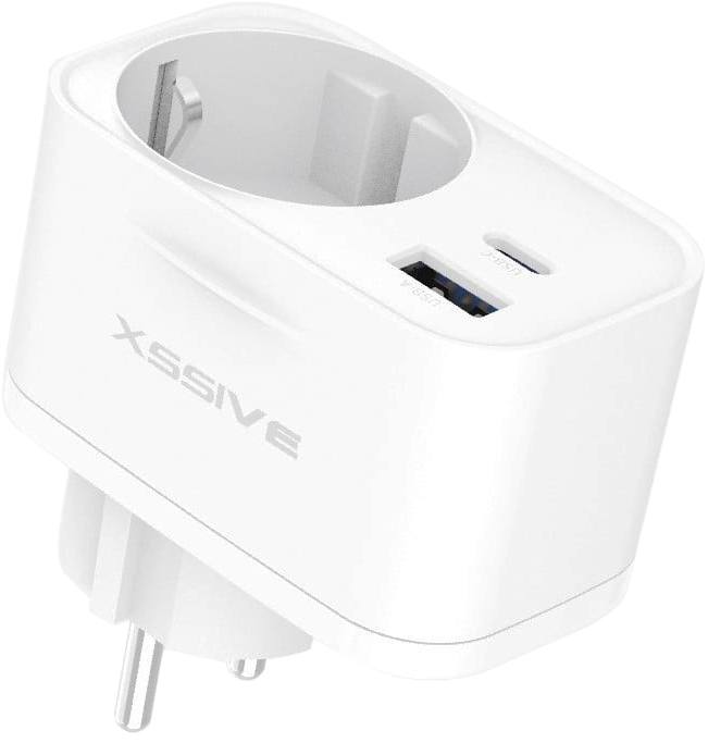 Xssive 20W PD Quick Charger with AC Outlet XSS-AC81