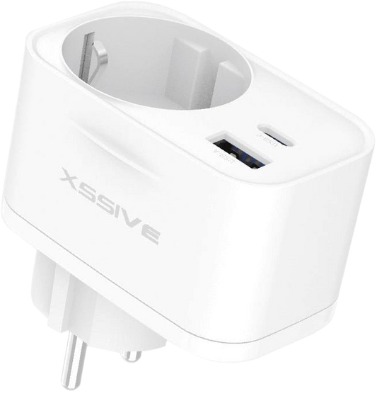 Xssive 20W PD Quick Charger with AC Outlet XSS-AC81