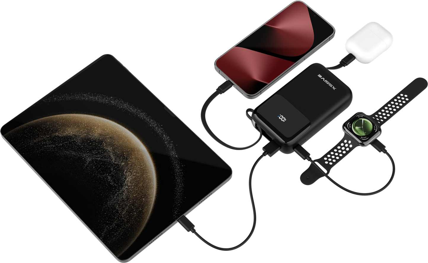 Xssive 30W Powerbank Fast Charge incl. Cable 20000mAh XSS-PB50