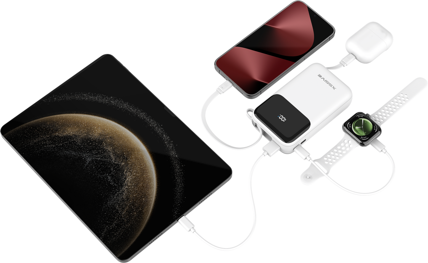 Xssive 30W Powerbank Fast Charge incl. Cable 20000mAh XSS-PB50