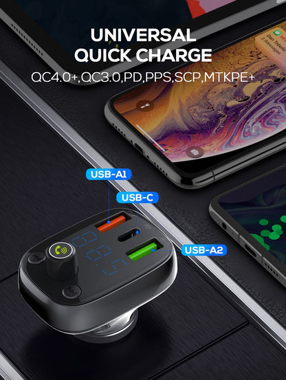 Xssive 36W Wireless FM Carkit+ Music Player XSS-FM15