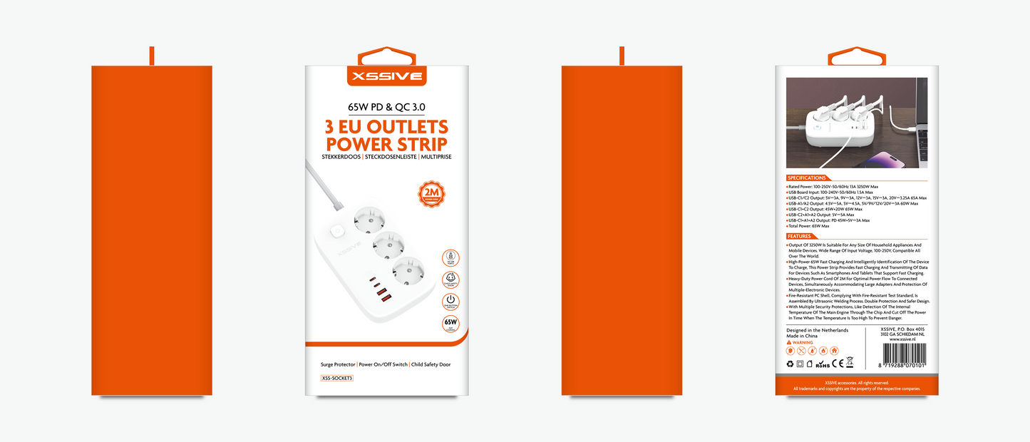 Xssive 65W Power Socket PD&QC3.0 XSS-SOCKET3