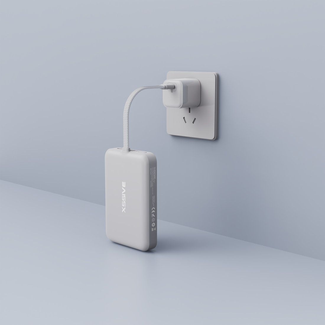 Xssive Magnetic Wireless Powerbank with Cable 10.000 mAh XS-PB51