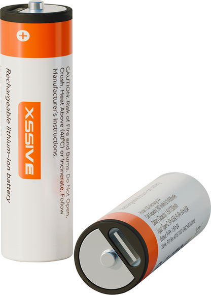 Xssive USB-C Rechargeable Penlite AA Battery 4pcs.
